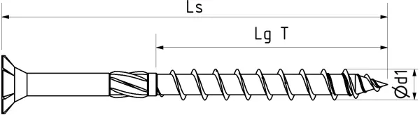 Holzbau-Konstruktionsschrauben GPR