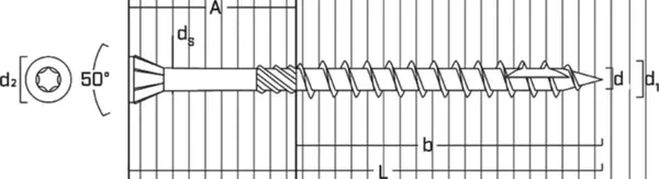 Holzbau-Konstruktionsschrauben ROTHOBLAAS SHS