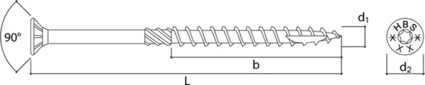 Holzbau-Konstruktionsschrauben ROTHOBLAAS HBS