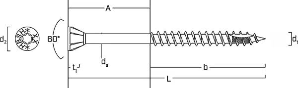 Holzbau-Konstruktionsschrauben ROTHOBLAAS HBS H