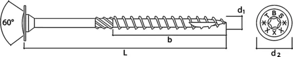 Holzbau-Konstruktionsschrauben ROTHOBLAAS TBS MAX