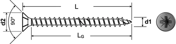 Spanplattenschrauben 