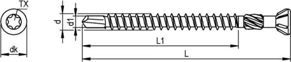 Glasleistenschrauben REISSER Sparibo SH