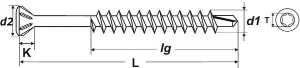 Viti per legno autoperforanti 