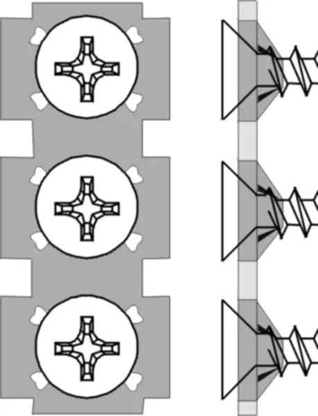 Schnellbauschrauben Streifen REVOTOOL MSS5G