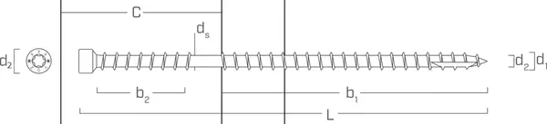 Holz-Beton-Verbundschrauben ROTHOBLAAS CTC