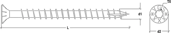 Holzbau-Konstruktionsschrauben ROTHOBLAAS VGS EVO