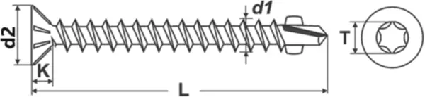 Flügelbohrschrauben DIN 7504O