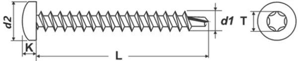 Bohrschrauben DIN 7504N