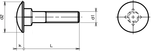 Flachrundschrauben (Schlossschrauben) 