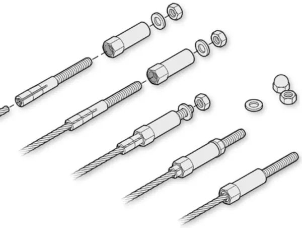 Drahtseil-Aussengewinde JAKOB Easy Fit