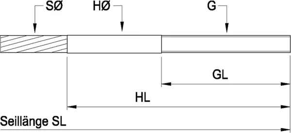 Seilhülsen INOXTECH Vissline