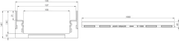 Flachrinnen ACO Multiline V100