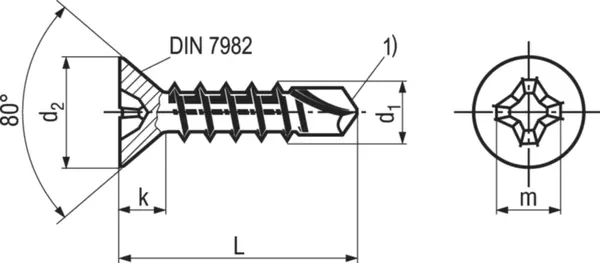 Bohrschrauben ecosyn® -dril Form P