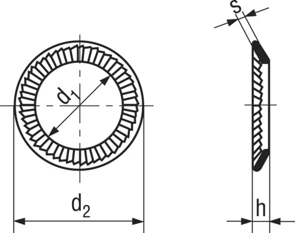 Rosette di sicurezza zigrinate BOSSARD