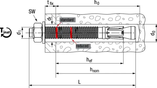 Bolzenanker TECFI ZJE01