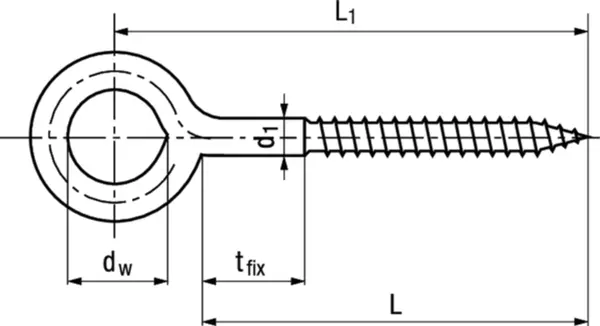 Gerüstösenschrauben TECFI DD01