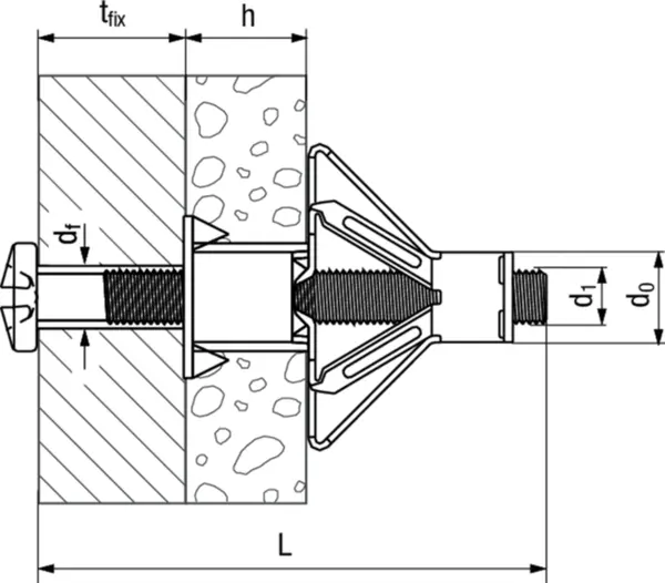 Hohlraumdübel TECFI HP01