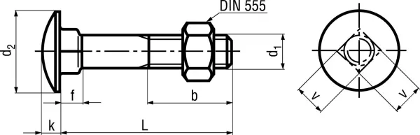 Flachrundschrauben (Schlossschrauben) BOSSARD