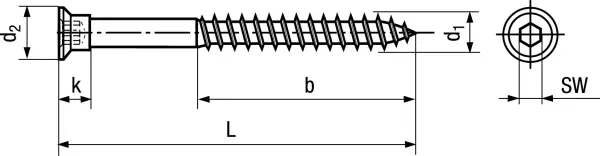 Holzbau-Konstruktionsschrauben TOPROC Topspan