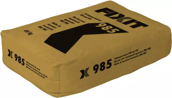 Trockenbeton- und Trockenmörtelprodukte FIXIT Typ 985