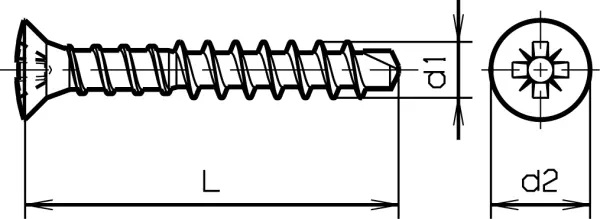 Fensterbeschlag-Bohrschrauben 