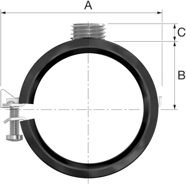 Rohrschellen FLAMCO BSA Combi G ½ M / M 10