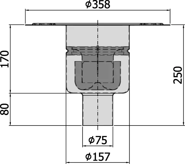 Ablaufkörper ACO Gully 157