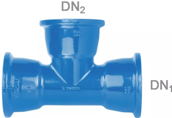 STM-T-Stücke, 3-muffig Fig. 2856 (MMB) vonRoll hydro