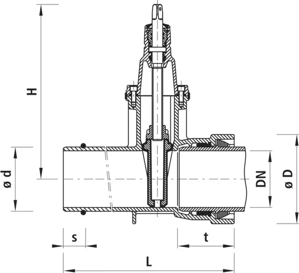 Steckmuffen-Schieber HAWLE BLS 4029