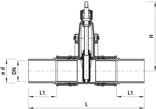 PE-Einschweiss-Schieber HAWLE 4810