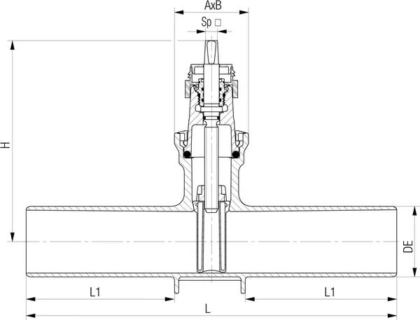 Schieber mit Spitzenden, PN 16 Fig. Fig. 5299 vonRoll hydro