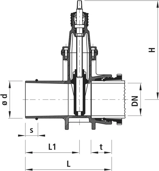 Spitzend-/Schraubmuffen-Schieber HAWLE 4255