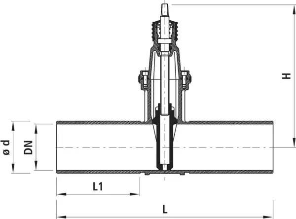 Spitzend-Schieber HAWLE 4115