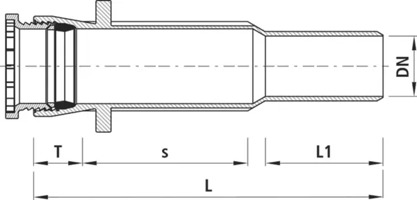 Einbauschlaufen mit Schraubmuffe HAWLE 5345