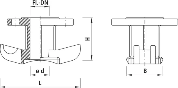 Collari di presa flangiato universale HAWLE 3512