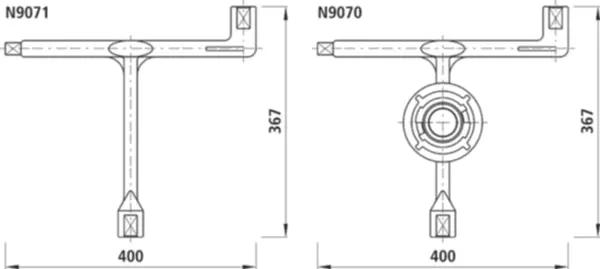 Hydrantenschlüssel ohne Storzübergang HAWLE N907