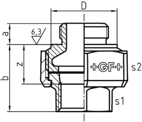 Verschraubungen +GF+ 332