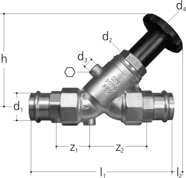 Schrägsitzventile mit Inox V-Profil Übergang EUROTUBI JRG