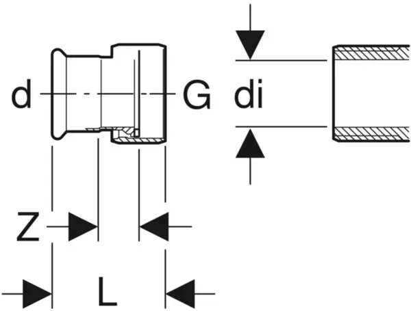 Übergänge GEBERIT Mapress Therm