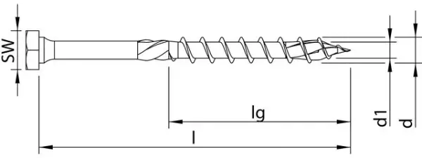 Holzbau-Schlüsselschrauben HECO TOPIX-Plus