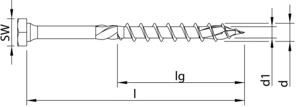 Holzbau-Schlüsselschrauben HECO TOPIX-Plus