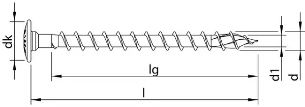 Holzbau-Konstruktionsschrauben HECO TOPIX-Plus