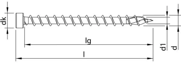 Holzbau-Konstruktionsschrauben HECO TOPIX-plus