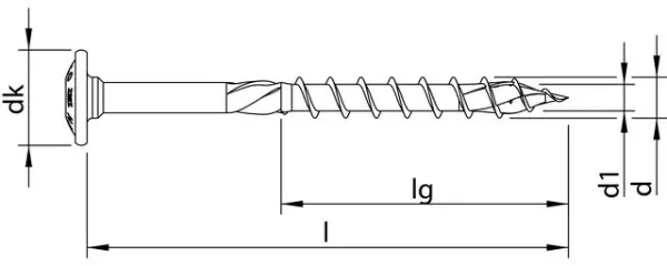 Holzbau-Konstruktionsschrauben HECO TOPIX-Plus