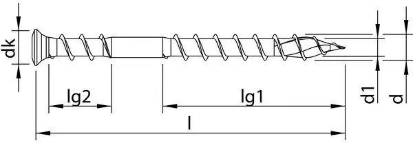 Terrassenschrauben HECO TOPIX-Plus