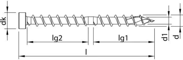 Holzbau-Konstruktionsschrauben HECO TOPIX-Plus CombiConnect