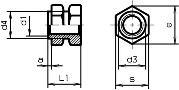 Gewindeeinsätze Form C 