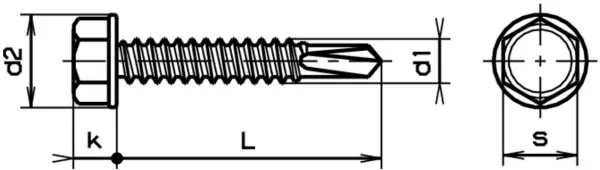 Bohrschrauben mit Flansch FERRONORM