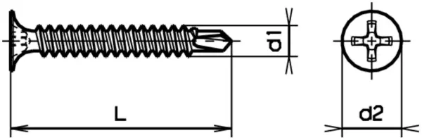 Vis de fixation rapides avec pointe autoperceuse FERRONORM